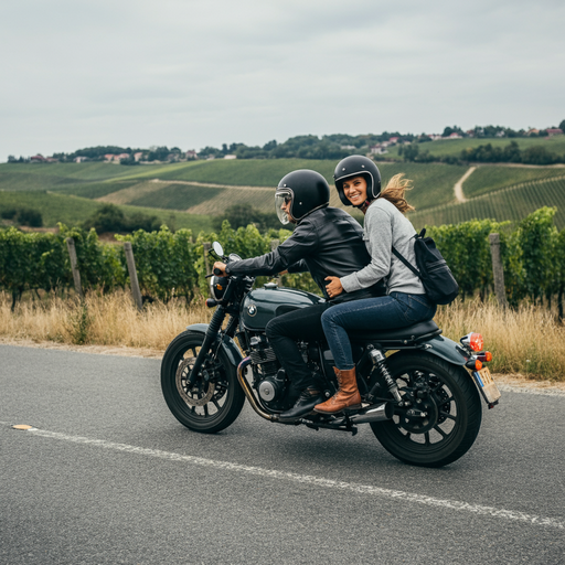 Love on the Open Road: A Couple’s Joyride Through Vineyards