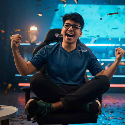 Confetti Shower for a Champion Gamer!