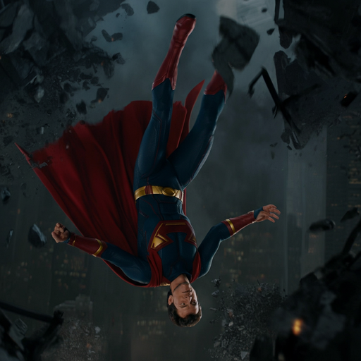 Superman’s Desperate Plunge: A City in Ruins