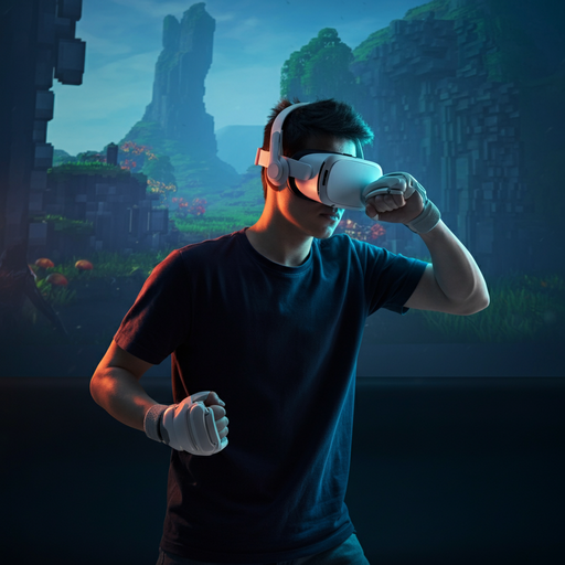 Immersed in Fantasy: A Young Man Battles in a Virtual World