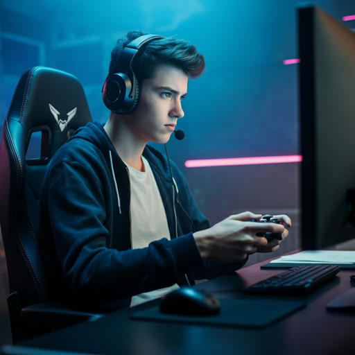 Gamer Ready: Intensity Meets Neon Lights