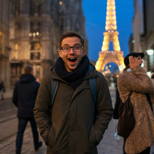 Eiffel Tower Magic: A Moment of Joy in Paris