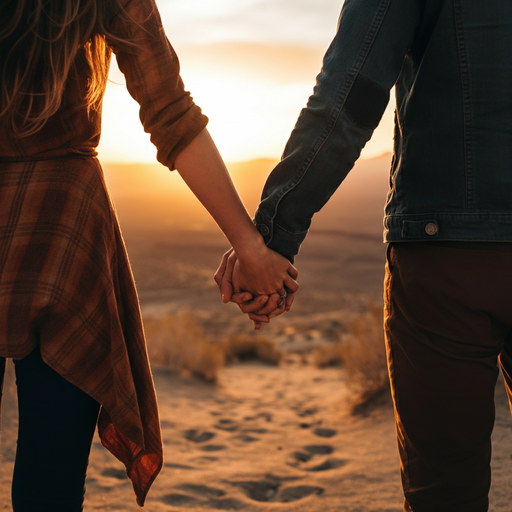 Sunset Romance in the Desert