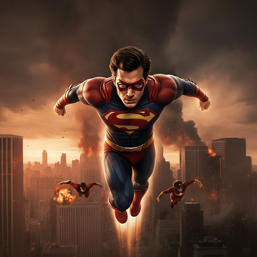 Superman Races Against Time to Save a Burning City