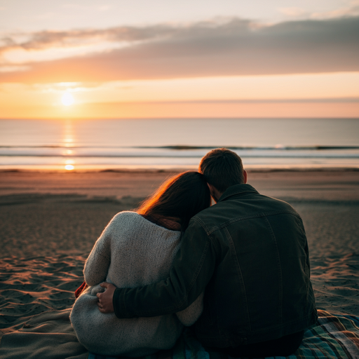 Sunset Romance on the Beach