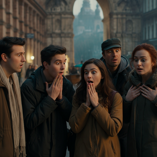 What Did They See? Shocked Reactions on a Busy City Street