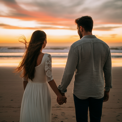 Sunset Romance on the Beach