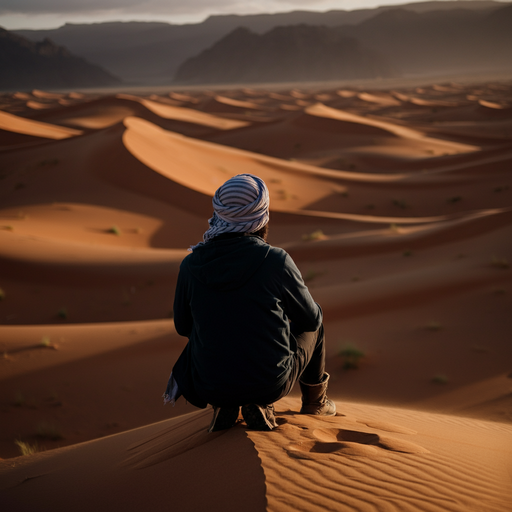 Solitude in the Setting Sun