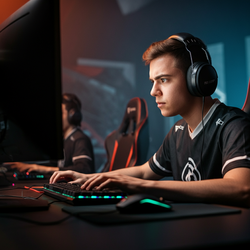 The Intensity of Esports: A Gamer’s Focus Under the Spotlight