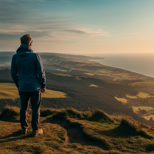 Solitude and Serenity: A Moment of Tranquility on the Hilltop