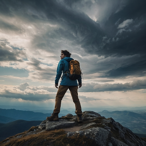 A Hiker’s Epic View: Contemplating the Vastness