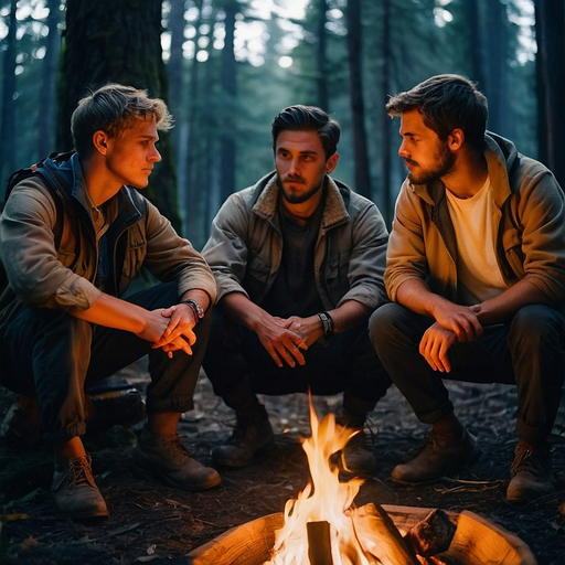 Campfire Tales: A Moment of Shared Mystery