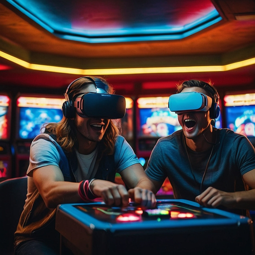 VR Joyride: Two Friends Experience the Thrill of Virtual Reality