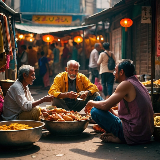 Sharing a Meal, Sharing a Moment: The Heart of a Busy City