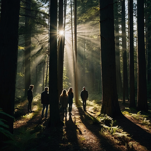 Sun-Dappled Mystery in the Forest