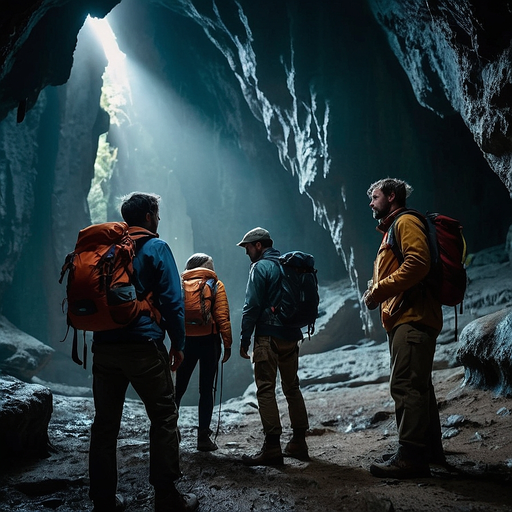 Lost in the Light: Hikers Discover a Mystical Cave