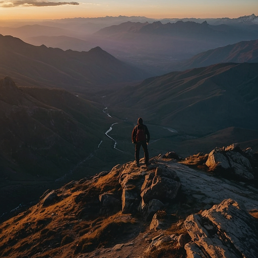 A Moment of Tranquility on the Mountaintop