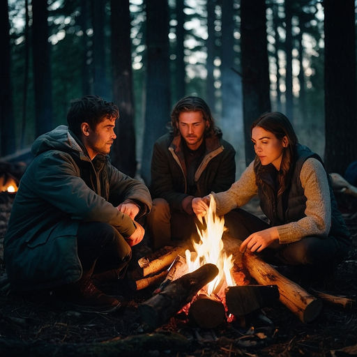 Campfire Tales in the Dark Forest