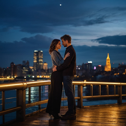 A Dreamy Embrace: Love in the Heart of the City