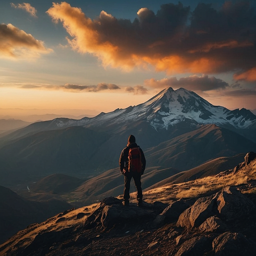 A Moment of Solitude on the Mountaintop