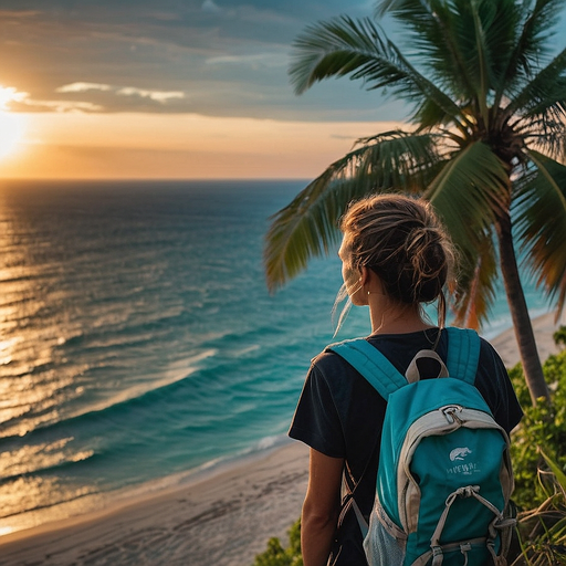 Sunset Serenity: A Moment of Tranquility on the Cliffside