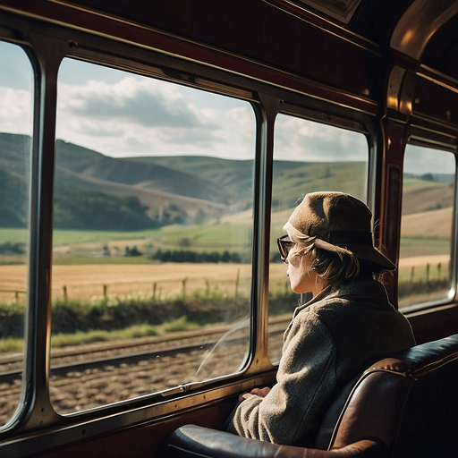 Lost in Thought: A Moment of Tranquility on the Train