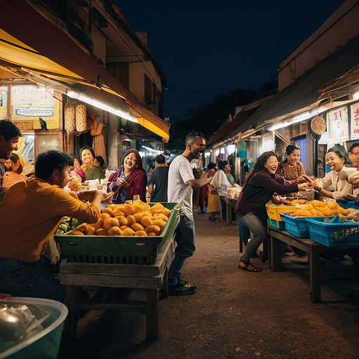 Night Market Magic: Laughter, Lights, and Delicious Delights