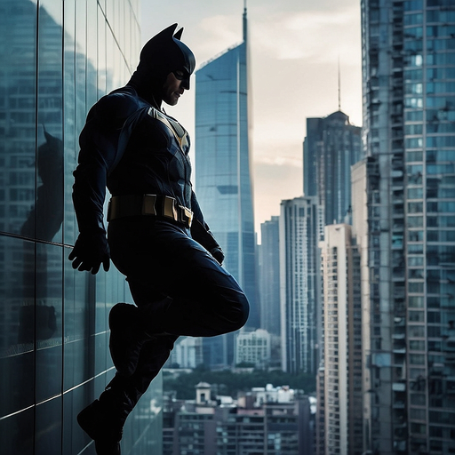 Batman’s Brooding Silhouette Dominates the Cityscape