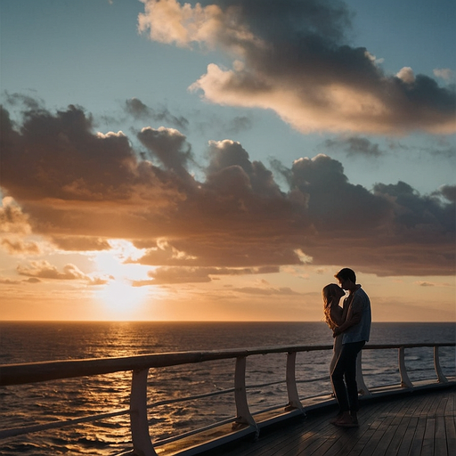 Silhouetted Romance at Sunset