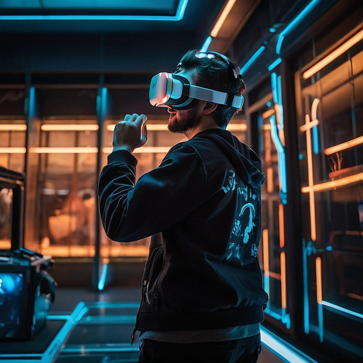 Lost in the Digital Realm: A Futuristic VR Experience