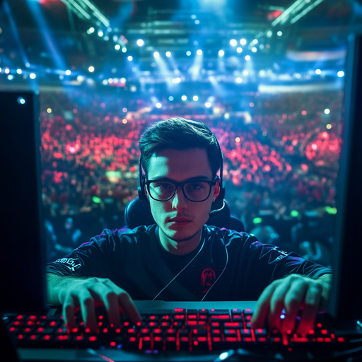 Under the Spotlight: Gamer Faces Down the Crowd