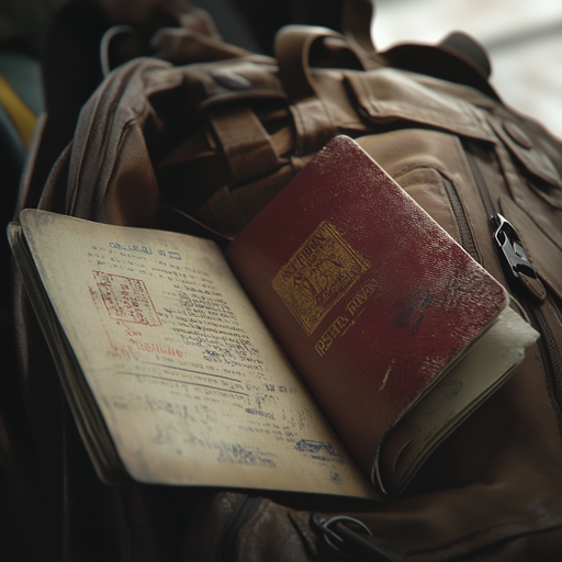 Whispers of Adventure: A Worn Backpack Holds Memories