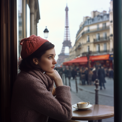 Lost in Paris: A Moment of Melancholy at the Eiffel Tower