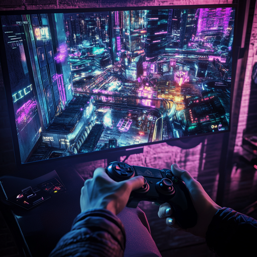 Lost in the Neon Glow: A Cyberpunk Gamer’s Immersive Experience