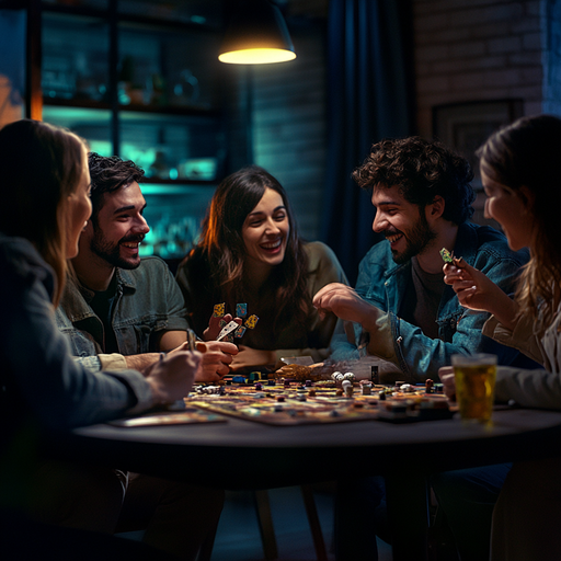 Laughter and Camaraderie Around the Game Table