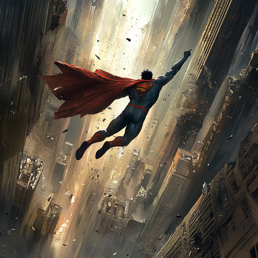 Superman Soars Through Apocalyptic Chaos