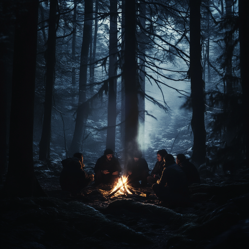 Lost in the Fog: A Campfire’s Flickering Hope