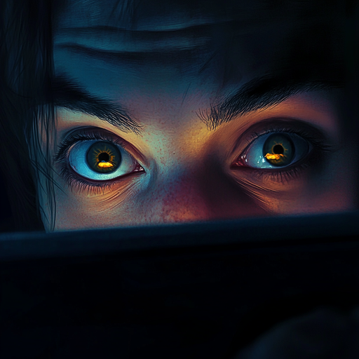 Eyes Locked on the Screen: A Moment of Intrigue