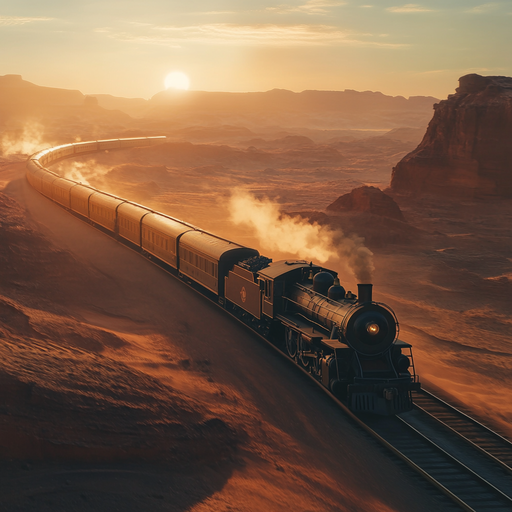 Epic Sunset Ride Through the Desert