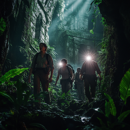 Into the Unknown: Explorers Venture into a Mysterious Jungle