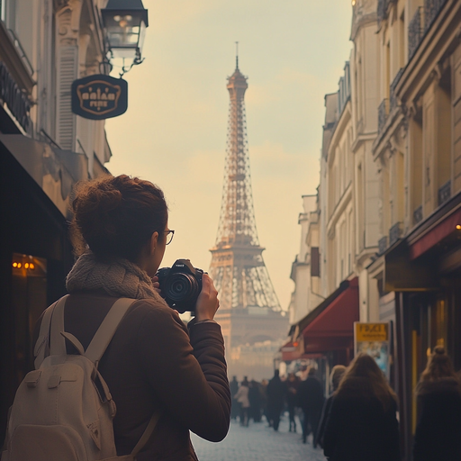 Capturing Parisian Romance: A Woman’s Photo of the Eiffel Tower