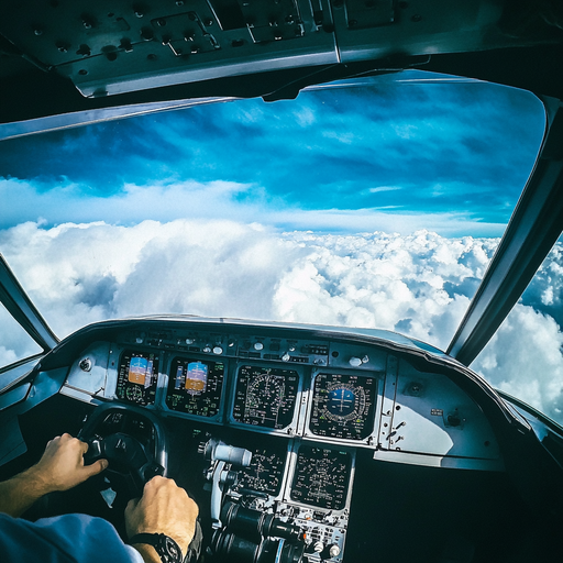 Soaring Above the Clouds: A Pilot’s Moment of Serenity