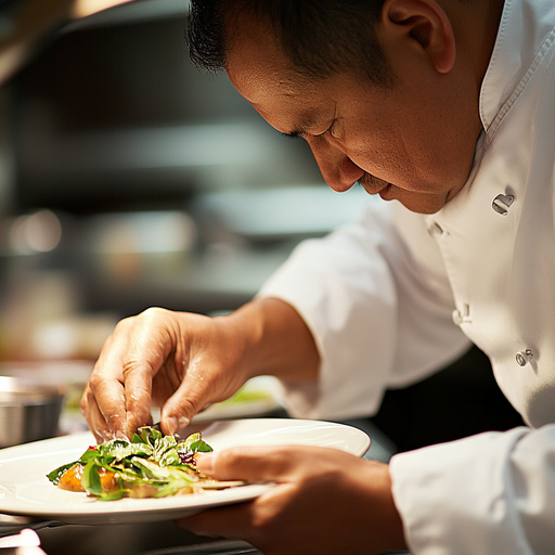 The Art of Plating: A Chef’s Focused Precision