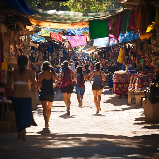 Lost in the Labyrinth of Color: A Day at the Market