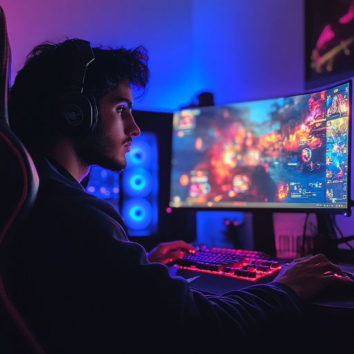 Immersed in the Game: A Gamer’s Focused Intensity