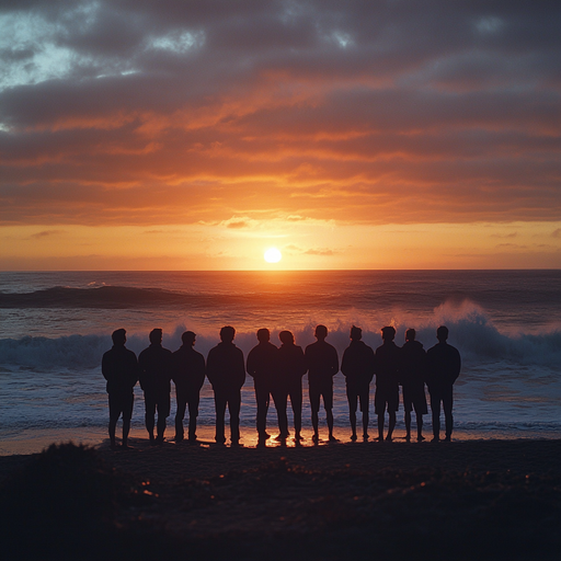 Silhouettes of Mystery at Sunset