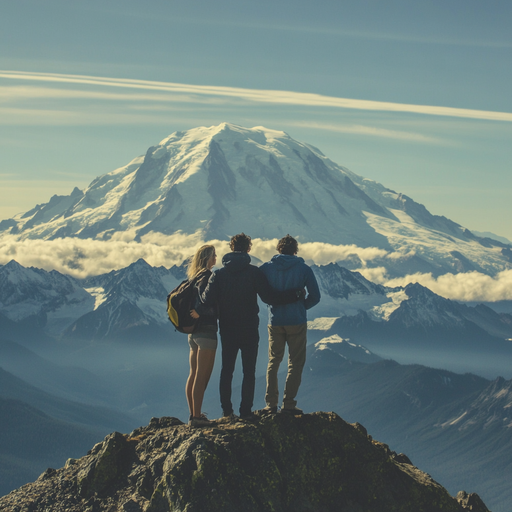 Awe-Inspiring Mountaintop View: A Moment of Serenity