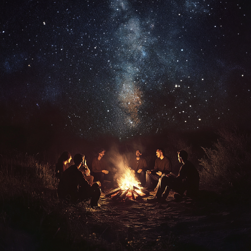 Campfire Nights: Tranquility Under the Stars