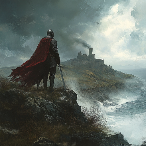 A Knight’s Solitude Amidst the Storm