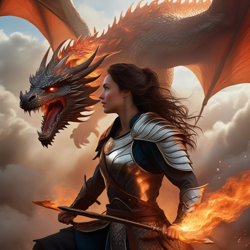 Warrior vs. Dragon: A Fiery Epic